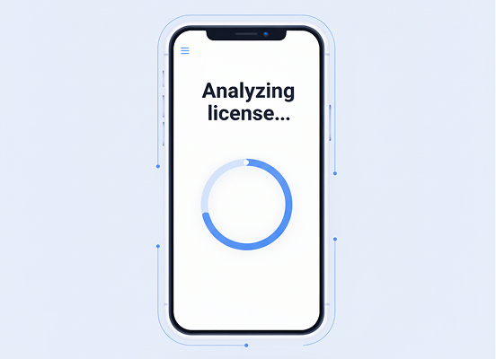 VeriID AI analyzing a driver’s license image for authenticity